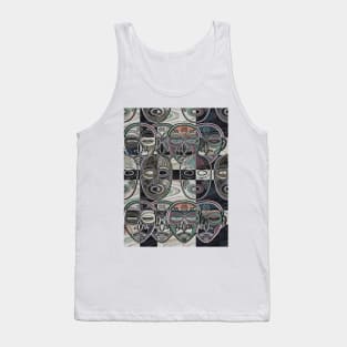 African Masks V6 Tank Top